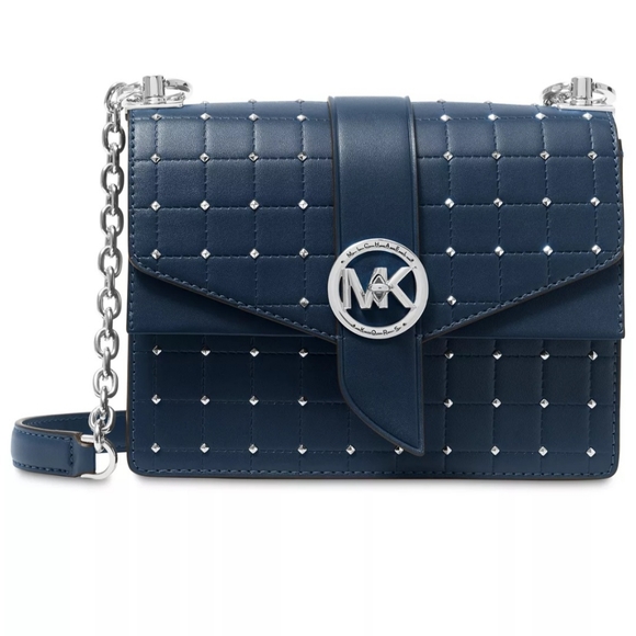 Michael Kors Greenwich Navy Blue Crossbody Shoulder Bag Bags